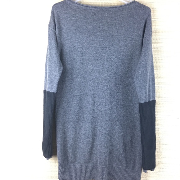 ATHLETA 100% Merino Wool Grey/Black Sweater - Picture 4 of 8